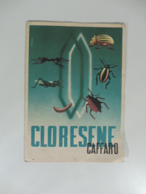 Cloresene Caffaro per trattamenti liquidi. Pieghevole pubblicitario